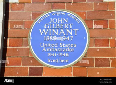 Blue Plaque : John Gilbert Winant
